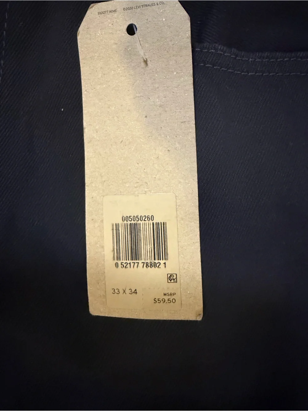 Men's Levi’s 33x34 Black Straight-Leg Jeans